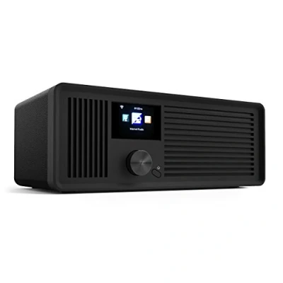 Abbildung von sky vision DAB 70 Stereo DAB+ Internet Radio (FM UKW, WLAN fähig, mit AUX Anschluss plus Kabel, Digital Wecker, Fernbedienung), schwarz