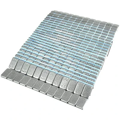 Abbildung von 100 Streifen 60g (12x5g) Klebegewichte Anthrazit Auswuchtgewichte Kleberiegel Fe5 mit Abrisskante / 6kg