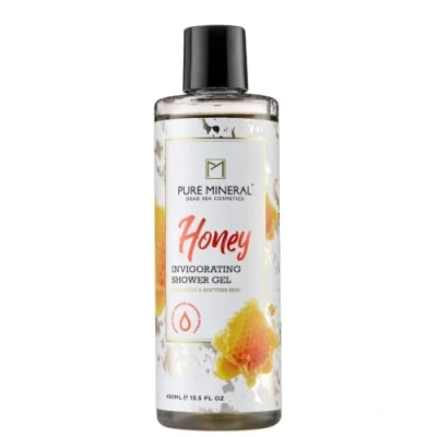 Abbildung von Reines Mineral Duschgel Honig Sanfte Reinigung, Hydratation und Regeneration Für alle Hauttypen Ohne Silikone, Sulfate, Parabene 400ml