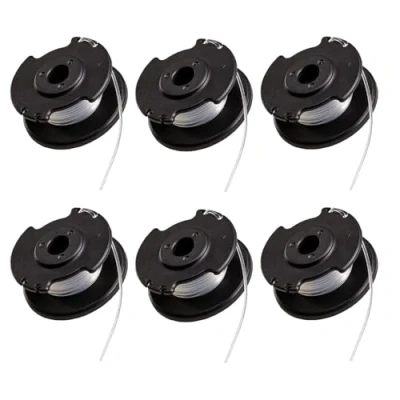 Abbildung von Viilich 6 Stück Ersatzfadenspule,für Einhell Akku Rasentrimmer GE CT 18/28 Li und TC,für Ersatzfadenspule TLE 03,Spulenabdeckung 03 1(1.6 mm,4.9m/16FT)
