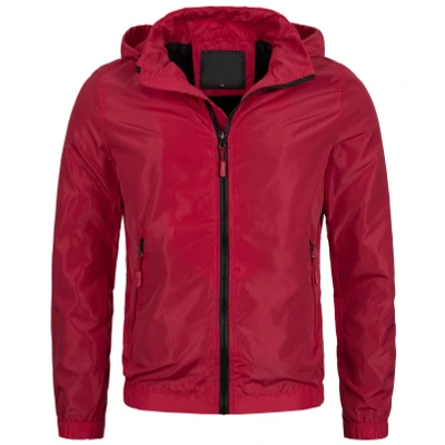 Abbildung von Rock Creek Windbreaker Herren Übergangsjacke mit Kapuze H 235