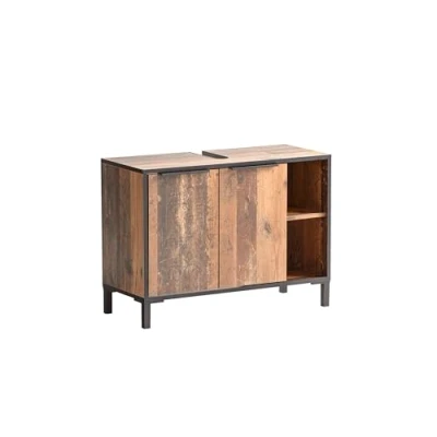 Abbildung von Schildmeyer Waschbeckenunterschrank &quot;Jaap, 79 cm&quot;, Im Old Style Dark Dekor, mit Softclose Scharnieren