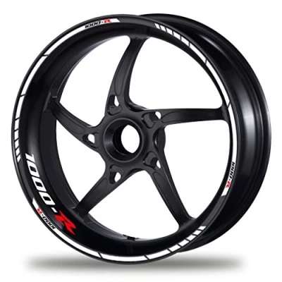 Abbildung von PROFILETEC.COM FELGENRANDAUFKLEBER passend für Honda CB 1000 R Moto GP Style Felgenaufkleber (Motiv 1V)