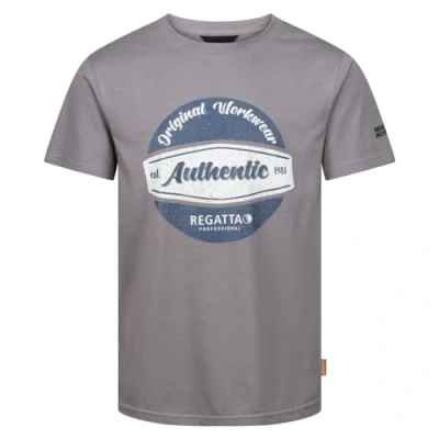 Abbildung von Regatta Herren Mens Original Cotton T Shirt, Dunkles Jeansblau, XXL