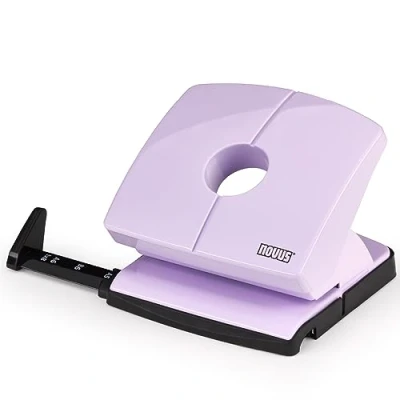 Abbildung von NOVUS Locher B220 Color ID 2.0 (20 Blatt Lochleistung, fest einrastende Anschlagschiene, Funktionsteile aus Metall) pretty lilac