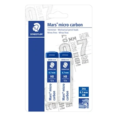 Abbildung von STAEDTLER 2507HBBK2D Mars Micro Feinminen Minendurchmesser 0.7 mm, HB