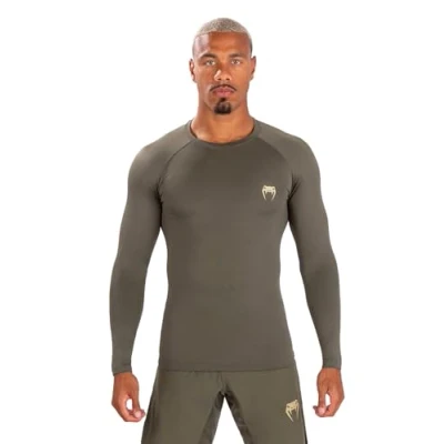 Abbildung von Venum, Contender Langärmeliger Rashguard, Herren, S, Khaki