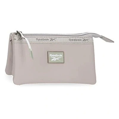 Abbildung von Reebok Kulturtasche Tina Drei Fächer Grau 17,5x9,5x2 cm Kunstleder