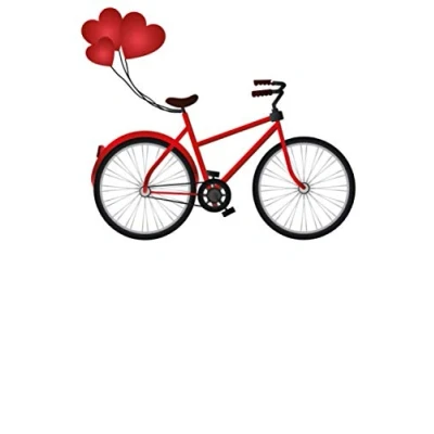 Abbildung von Fahrrad mit Herzen: Notizbuch DIN A5 Liniert 120 Seiten MTB Mountainbike Rennrad Downhill Radsport Bike Geschenkidee &amp; Weihnachten Journal ... Planer Tagebuch Notizheft Notizblock