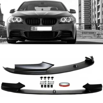 Abbildung von DM Autoteile 1469 Sport Performance Frontspoiler Lippe Spoiler vorne Schwarz Matt kompatibel für BMW 5er F10 F11 mit M Paket +ABE
