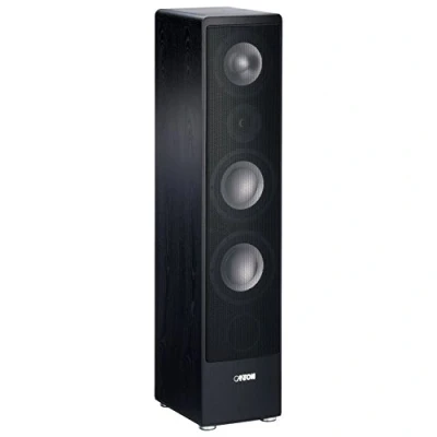Abbildung von Canton Ergo 690 DC 3 Wege Bassreflex Standlautsprecher (170/320 Watt, Bi Wiring /Bi Amping Anschlussfeld) schwarz (Stück)