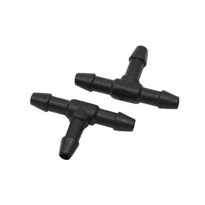 Abbildung von uxcell 20Stk 4 mm inner Dmr T Form Plastik Luft Wasser Kraftstoff Schlauch Stecker de