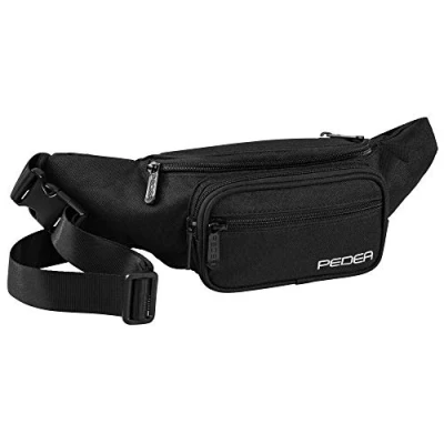 Abbildung von PEDEA Bauchtasche TREND (Größe M, schwarz), RFID/NFC Schutz integriert, wasserabweisend