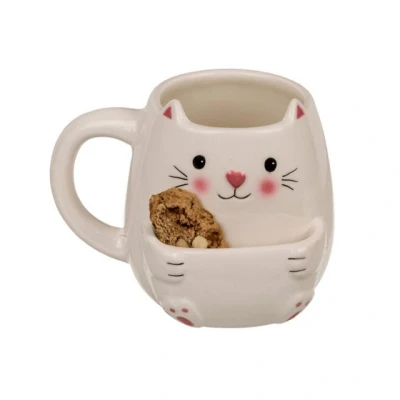 Abbildung von Out of the Blue Tasse Katze Kaffeebecher mit Keksfach