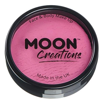 Abbildung von Moon Creations Pro Gesichts und Körper Make up, professionelle Farbfarben Kuchentöpfe für Gesichtsfarbe, Kostüme, Feste, Halloween Kinder, Erwachsene (hellrosa, 36 g)