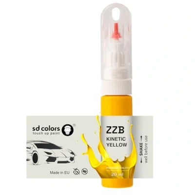 Abbildung von SD COLORS ZZB Kinetic Yellow Lackreparatur, 20 ML, praktischer Pinsel zur Reparatur von Kratzern (Farbe und Lack)