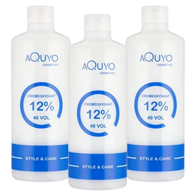 Abbildung von Creme Oxydant Entwickler 12% 500ml (40 Volumen) für Haarfärbung, Haartönung oder Blondierung (3er Pack) Oxidationscreme mit Wasserstoffperoxid H2O2 Oxidant ist frei von Duftstoffen