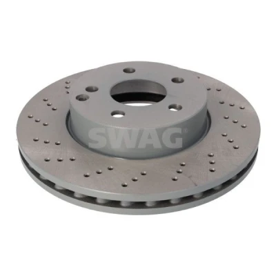 Abbildung von SWAG 10 93 0552 Bremsscheibe Vorderachse 295 28 5 112 gelocht/innenbel. beschichtet MERCEDES BENZ: C Klasse Limousine, T modell