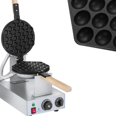 Abbildung von Royal Catering Waffeleisen Waffeln Waffelmaschine Egg Bubble Maker Puff Blase 50 250, 1415 W