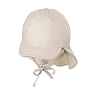 Abbildung von Sterntaler Unisex Kinder Schirmmütze Mit Nackenschutz Bindebänder Und Einsteckbaren Ohrenklappen Kindermütze, Beige, 43 EU