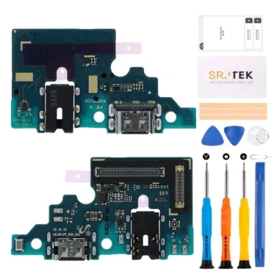 Abbildung von SRJTEK für Samsung Galaxy A51 2019 Dock Connector Ersatz Ladeanschluss A515 Kopfhöreranschluss SM A515F mit Mikrofon/Audio Buchse/Antenne Reparatursets