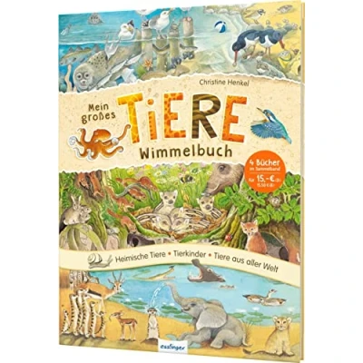 Abbildung von Mein großes Tiere Wimmelbuch: Heimische Tiere, Tierkinder &amp; aus aller Welt