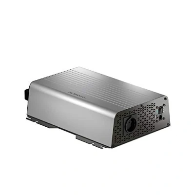 Abbildung von DOMETIC DSP 1524 Sinus Wechselrichter, 1.500 W, 24 V I Mobile &quot;Steckdose&quot; für unterwegs, Spannungswandler, Umwandler, silber,schwarz