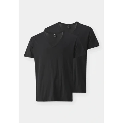 Abbildung von G Star BASE Heather 2PACK Tshirt basic, Herren, Größe: Small, Solid black