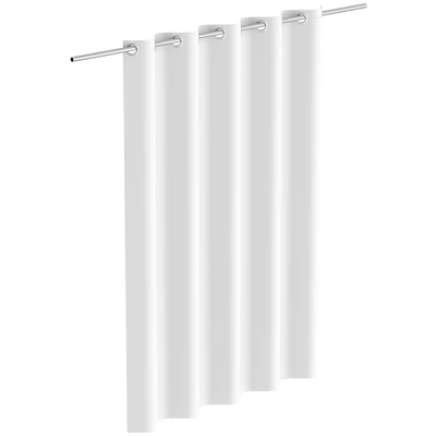 Abbildung von Eisl Duschvorhang &quot;Mosaik WHITE&quot;, waschbarer Antischimmel Vorhang mit wasserdichter Beschichtung