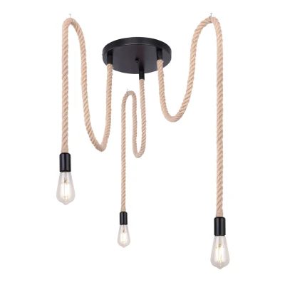 Abbildung von Lighting ULLEU Hängeleuchte Metall schwarz, 3x E27