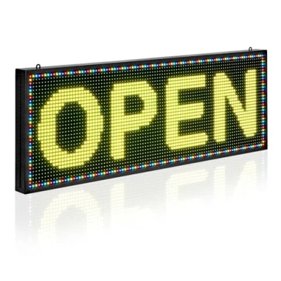Abbildung von VEVOR Programmierbare LED Zeichen Scrollen Anzeigetafel P10 Vollfarbe 99x35cm