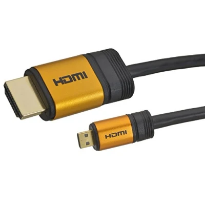 Abbildung von Aricona Micro HDMI auf Kabel High End 3meter 2.0/1.4a Ultra HD, 4K, 3D, Full 1080p, ARC, Ethernet