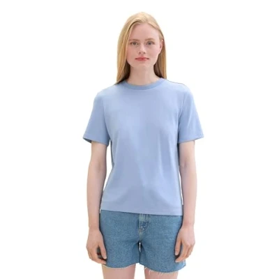 Abbildung von TOM Tailor Denim Tshirt basic, Damen, Größe: XL, Dusty cornflower