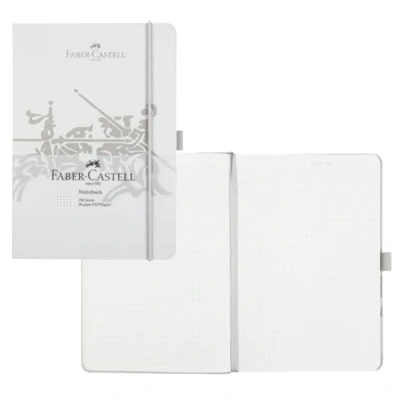 Abbildung von Faber Castell 10317 Notizbuch DIN A5 grau, kariert, 100 g/m², 194 Seiten FSC Mix Papier, 145 x 210 mm