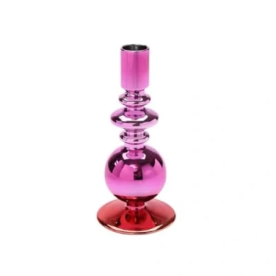 Abbildung von Giftcompany Kerzenhalter Kerzenständer Shanghai Rot Pink (17,3cm)