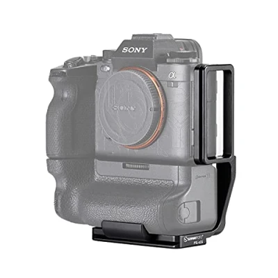 Abbildung von SUNWAYFOTO PSL a1G L Halterung für Sony A1 mit Vattery Grip VG C4EM Schnellwechselplatte Arca Swiss RRS kompatibles Zubehör