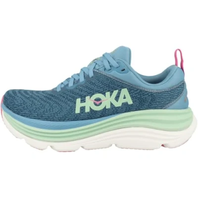 Abbildung von HOKA Gaviota 5 Laufschuh Straße, Damen, Größe: 42 2/3, Alpine blue/jadeite Schuhe