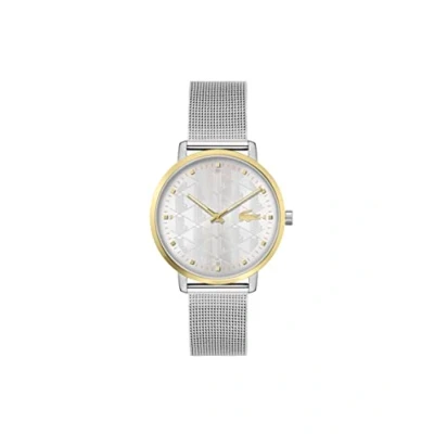 Abbildung von Lacoste 2H, SS CASE AND GP IP BEZEL, Silverwhite DIAL WITH DETAILS, Uhr silvercoloured, Damen, Größe: One Size, Silver coloured
