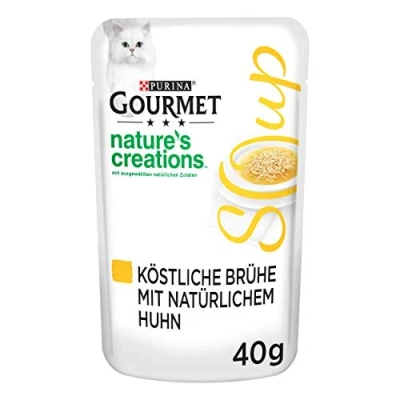 Abbildung von Gourmet Crystal Soup für Katzen mit naturbelassenem Huhn, 32er Pack (32 x 40g)