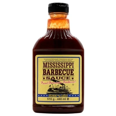 Abbildung von Mississippi BBQ Sauce Sweet&#039;n MildFlasche, 6er Pack (6 x 510 g)