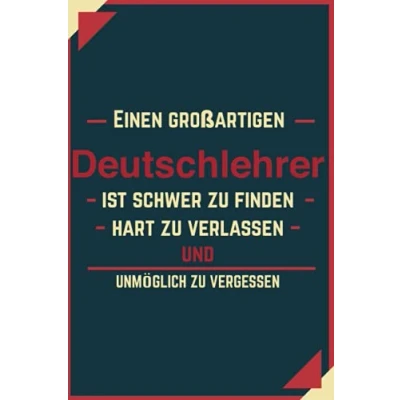 Abbildung von Geschenk BESTER Deutschlehrer: Notizbuch als für den besten Deutschlehrer A5 / liniert 120 Seiten Tagebuch Terminplaner ... Mann zum Abschied Abschiedsgeschenk