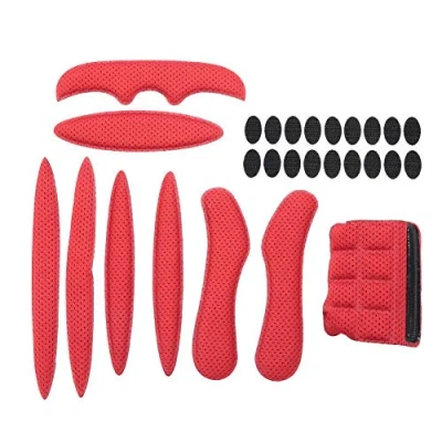 Abbildung von Bell Fahrradhelm Ersatzteile,Fahrradhelm Ersatzpolster,Soft Helmet Padding Kit,Universal Motorradhelm Pad Helm Schwamm Magic Stick Anti Kollisions Futter Schwammschutz Mit