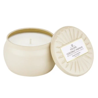 Abbildung von Voluspa Duftkerze Vermeil Coconut Papaya Mini Tin Candle 127 g