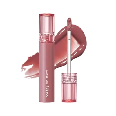 Abbildung von rom&amp;nd Glasting Color Gloss 03 ROSE FINCHㅣGlänzender Lipgloss für voller wirkende Lippen, Plumping Finish, Volumizer lippenㅣ4g 0.14oz