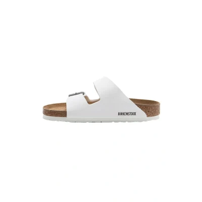 Abbildung von Birkenstock Arizona Pantolette flach, Damen, Größe: 37, White Schuhe