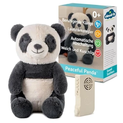 Abbildung von Cloud b Beruhigende Klangmaschine Kuscheliges Plüschtier 4 Geräusche und Schlaflieder Automatische Abschaltung Pandabär