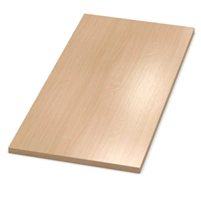 Abbildung von AUPROTEC Tischplatte 19mm Buche 800 mm x 500 Holzplatte Dekor Spanplatte mit Umleimer ABS Kante Auswahl: 80x50 cm