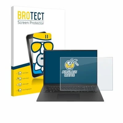 Abbildung von BROTECT Entspiegelungs Schutzglas für LG gram Pro 17 2024 Schutz Folie Panzerfolie Glas Matt [Extrem Kratzfest 9H, Anti Reflex, Fingerprint]