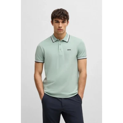 Abbildung von BOSS Paddy Poloshirt, Herren, Größe: Small, Open green