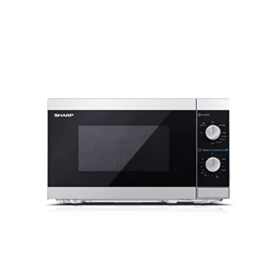 Abbildung von Sharp Mikrowelle YC MG01ES, mit Grillfunktion, 1000 Watt, 20 Liter, 5 Leistungsstufen